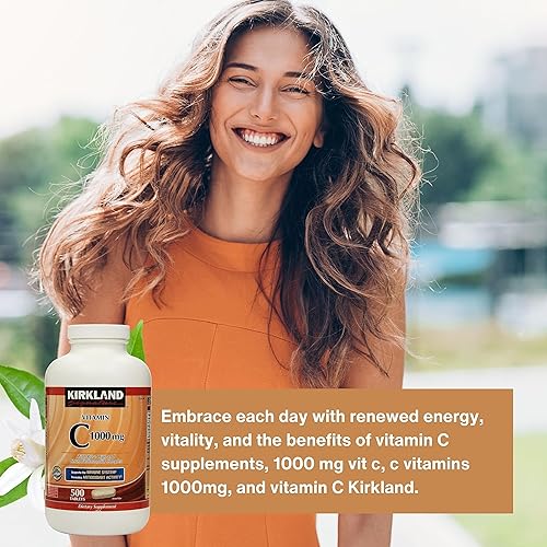 Miniatura 6 de Worldwide Nutrition Bundle Kirkland Vitamina C con Rose HIPS y complejo de bioflavonoides cítricos (vitamina C 1000 mg)  500 tabletas de suplemento