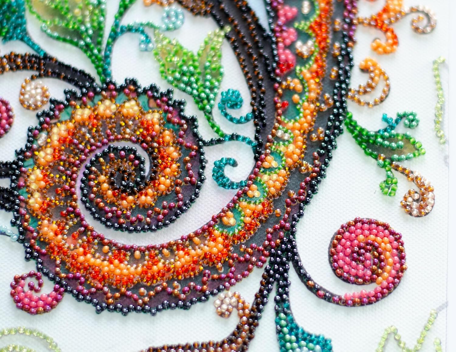 Wizardi Bead Embroidery Kit - The Master of reincarnations. Colorful Beads, Beading Needles. DIY Kit. Embroidery for Beginners. Home Decor. AB-936 Abris Art