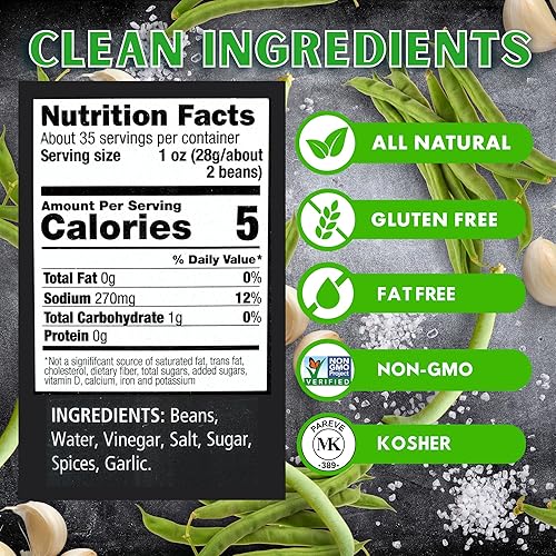 Miniatura 2 de Foster's - Frijoles verdes en escabeche, original, 32 onzas, paquete de 2, receta tradicional de verduras en escabeche de más de 40 años, sin