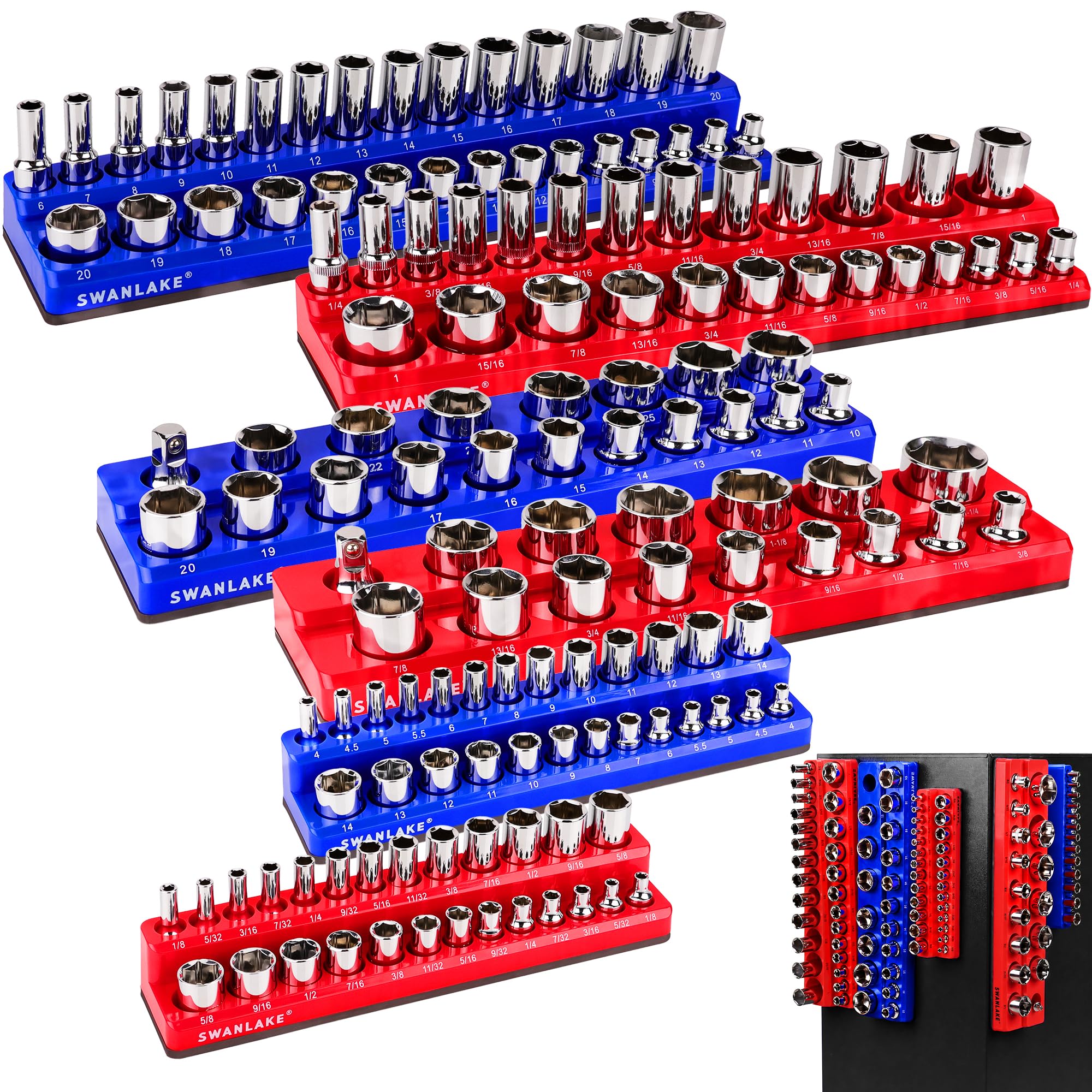 SWANLAKE 6-Pc Magnetic Organizer
