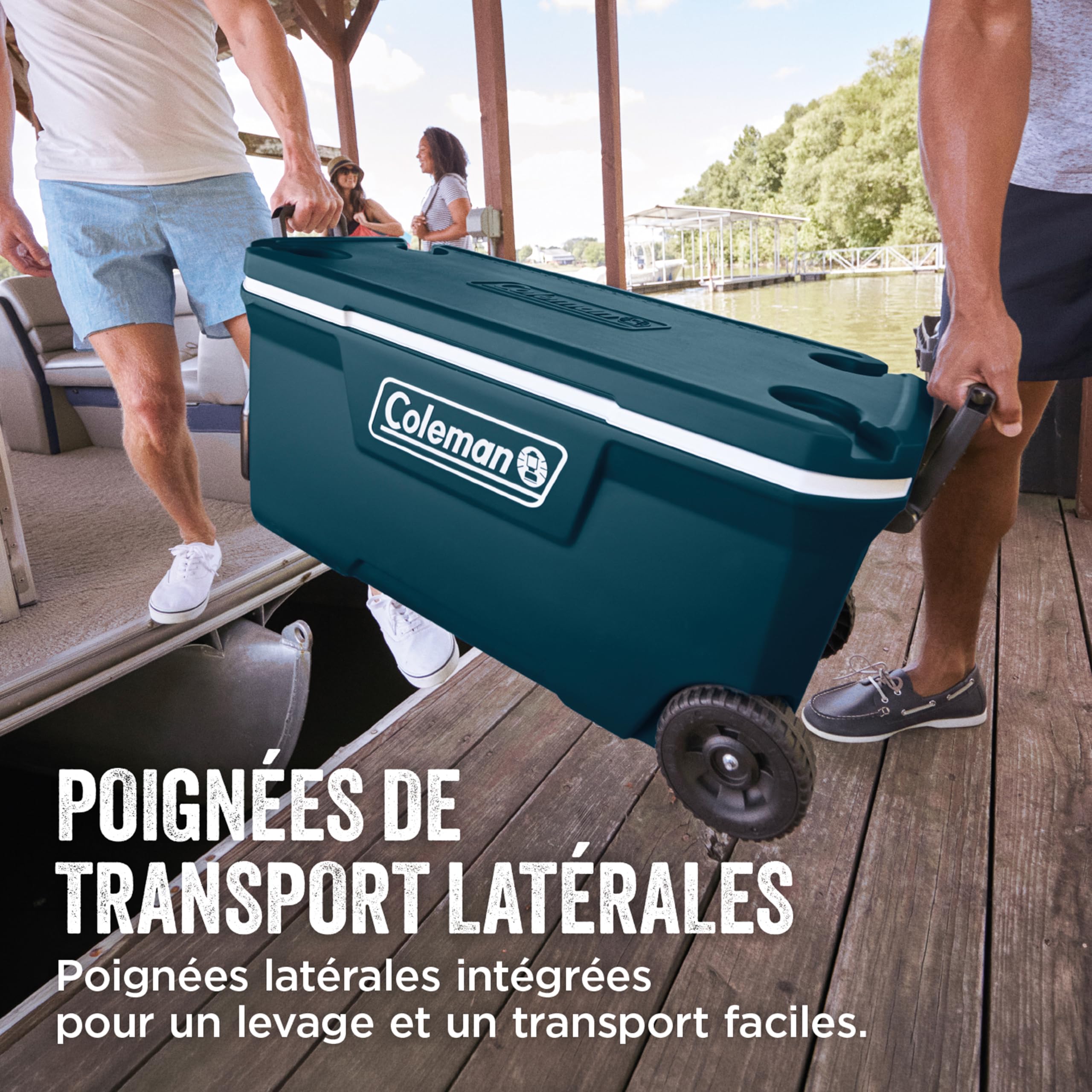 Coleman Xtreme 100QT glacière à roulettes