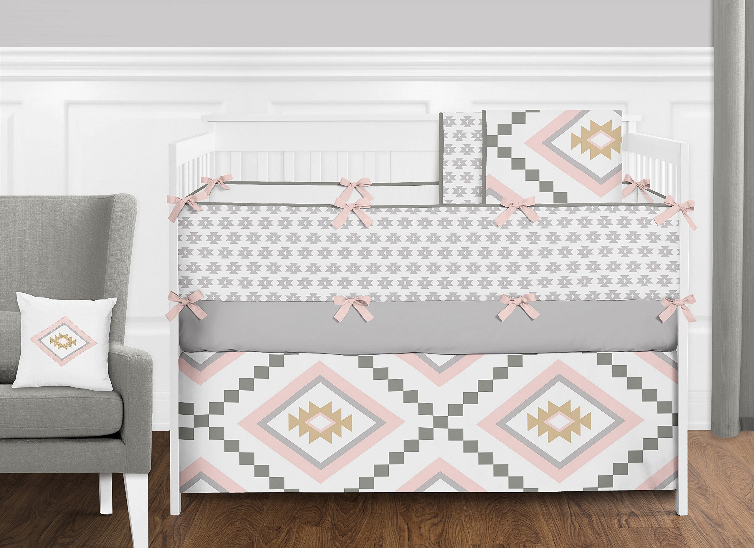 boho crib bumper