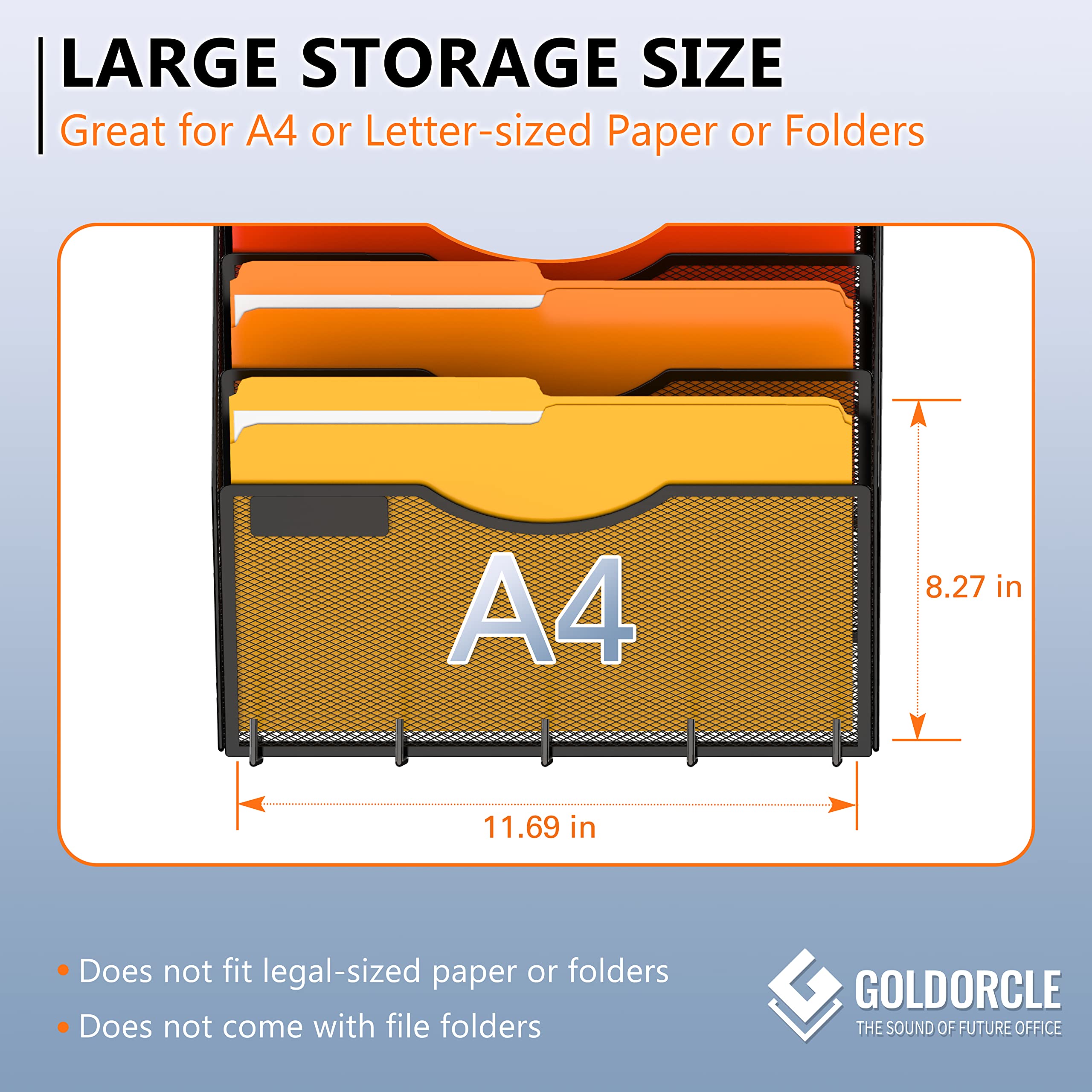 Snapklik.com : GoldOrcle 10-Tier Hanging Wall File Organizer Wall ...