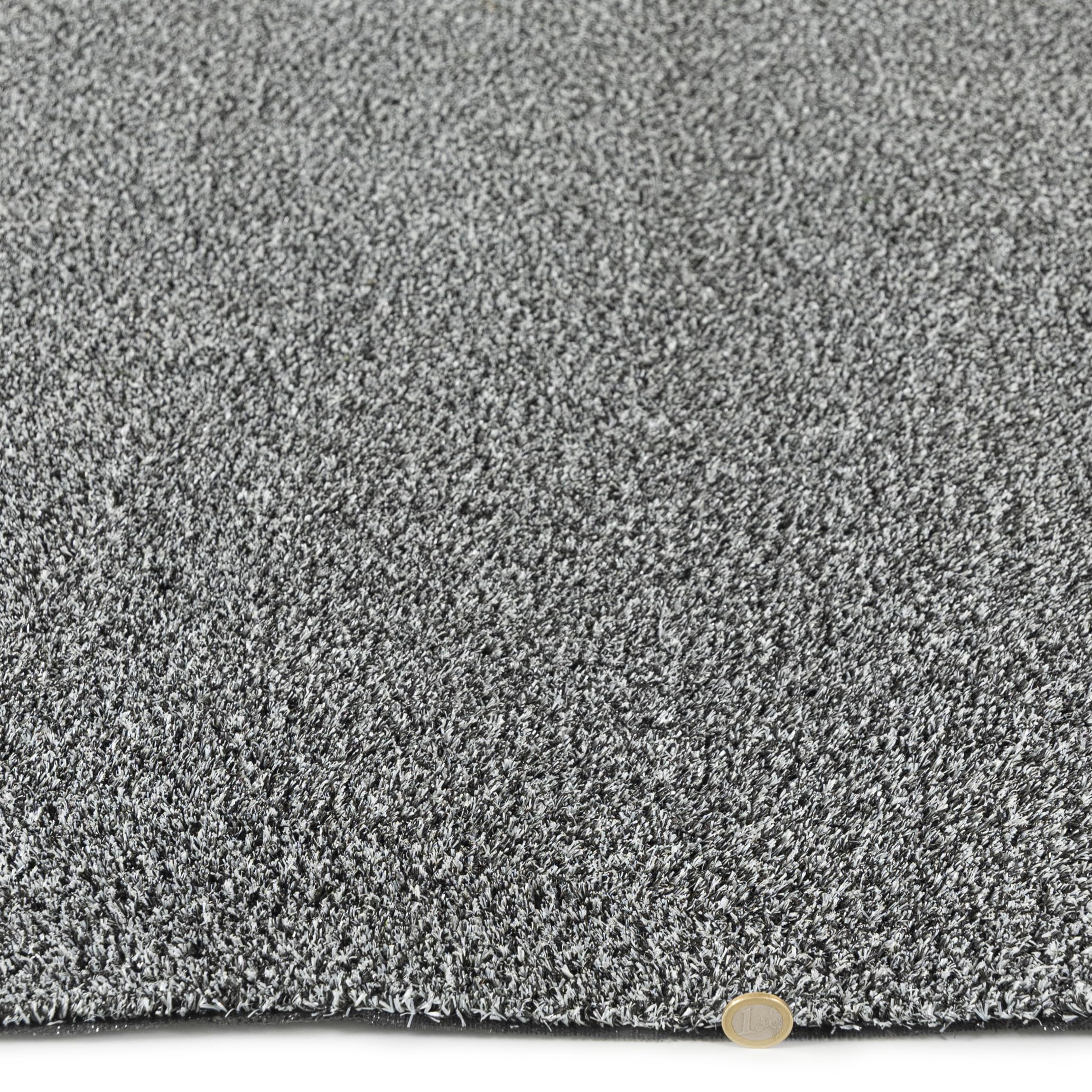 Mazovia Césped Artificial/Estera Gris Impermeable, Antideslizante para Balcón, Terraza, Patio, Pabellón por Metro, Resistente a la Intemperie - 200 x 300 cm