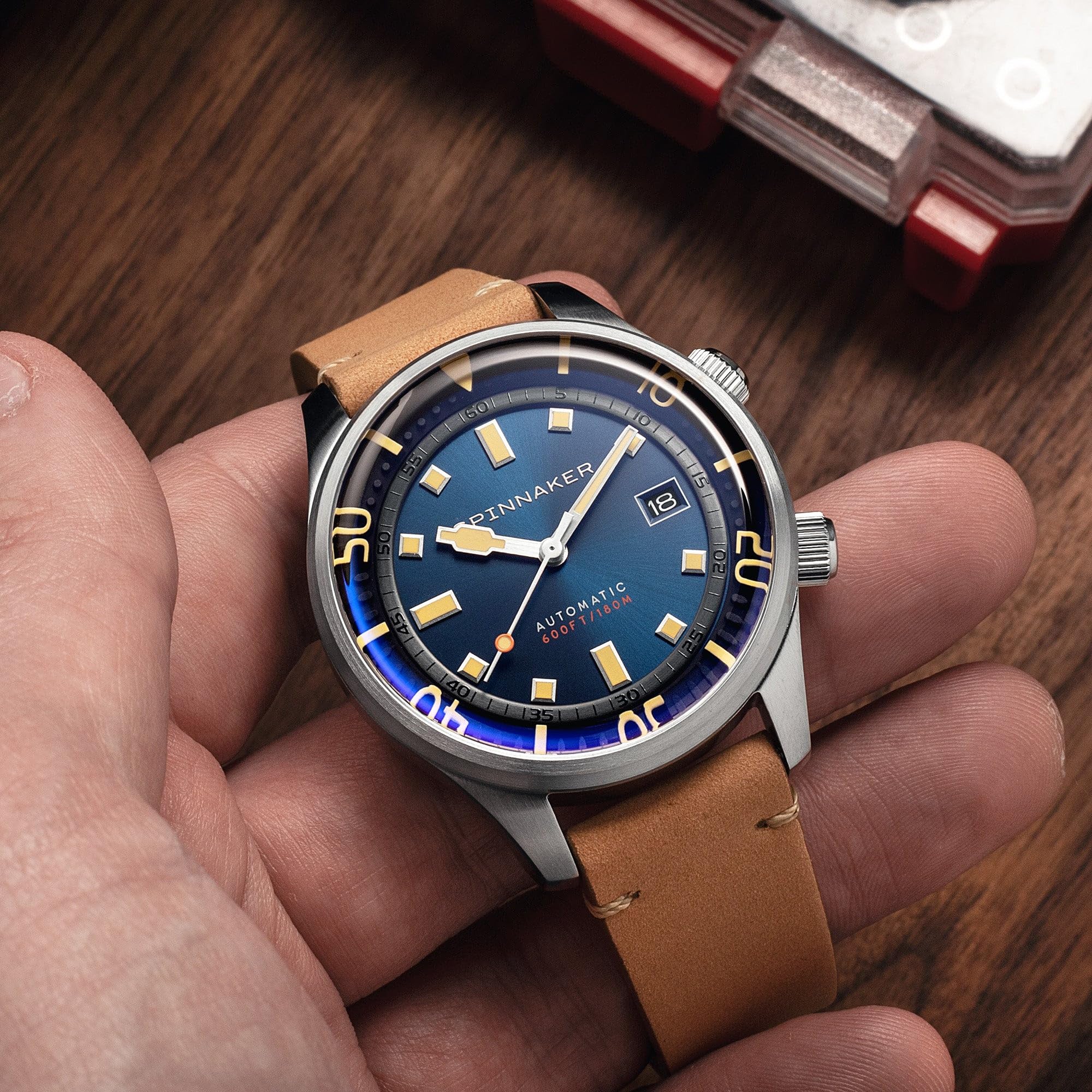 Spinnaker Bradner Orologio da uomo 42 mm automatico a 3 lancette con cinturino in vera pelle o acciaio inossidabile SP-5062