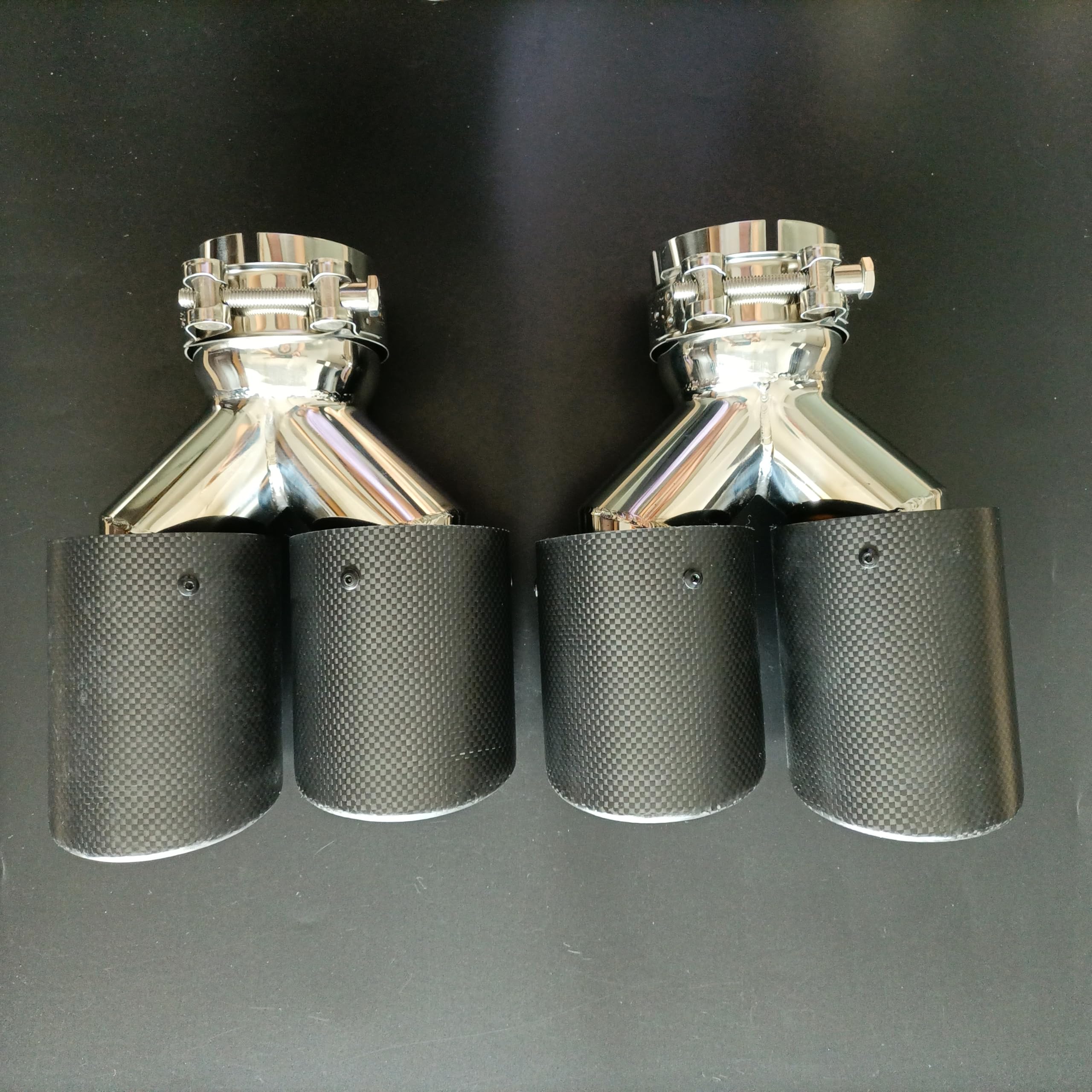 AKRAPOVIC マフラー 2個セット カーボンファイバー AKRAPOVIC アクラポビッチ バイク マフラー ZX-6R '2019〜'2023 (636