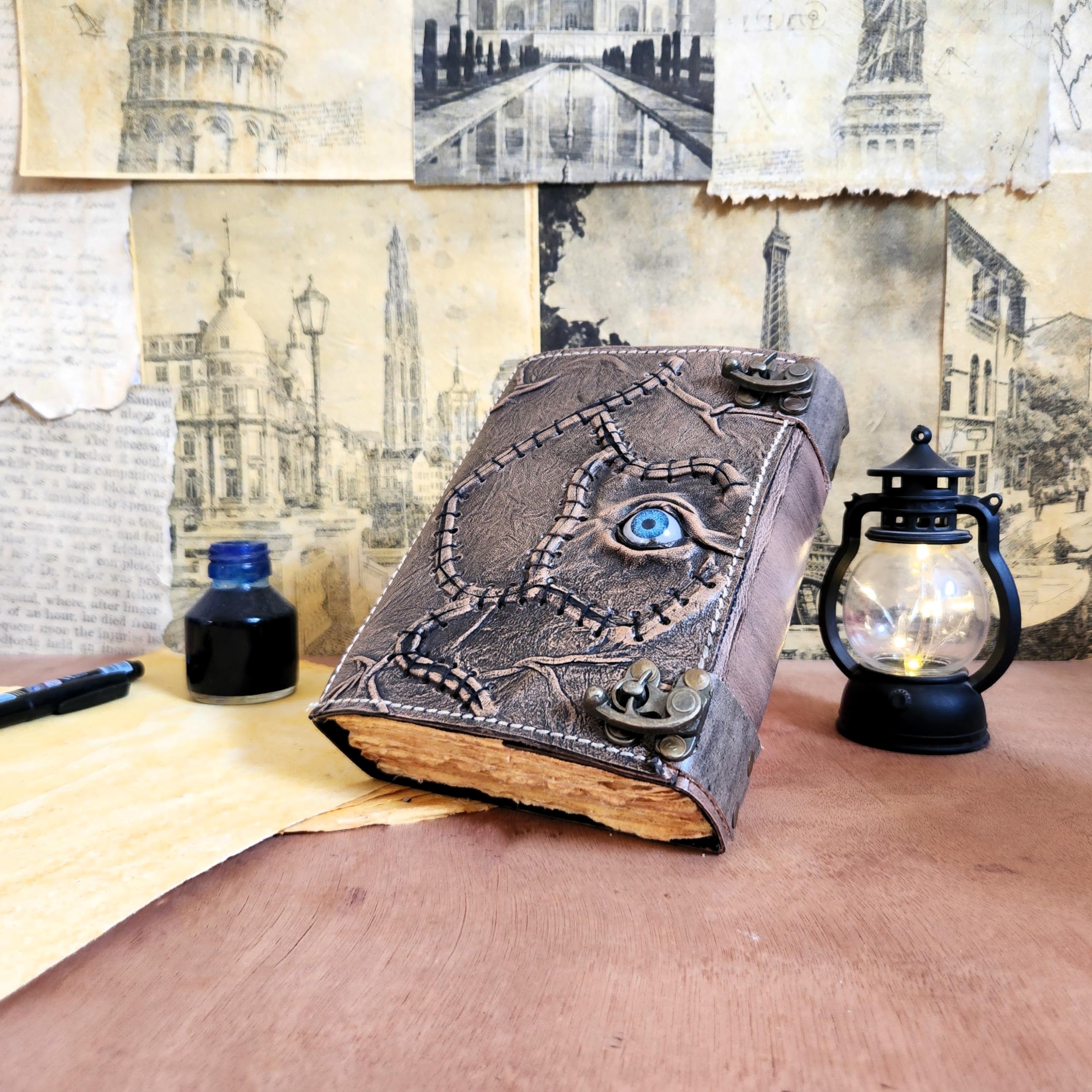 Leather Notebook (Charcoal-Greyish, 7x5 inch) - Image 2