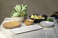 Vista 25 de Abode Homewares TarHong Planta Artisan Solid Salad Plate, 8.5", Planta (Majority Plant Based with Melamine Binder), Shatterproof, Indoor/Outdoor