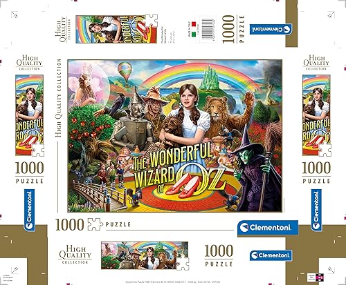 Miniatura 9 de Clementoni El maravilloso mago de Oz - Rompecabezas de 1000 piezas para adultos, hecho en Italia, multicolor, 39746