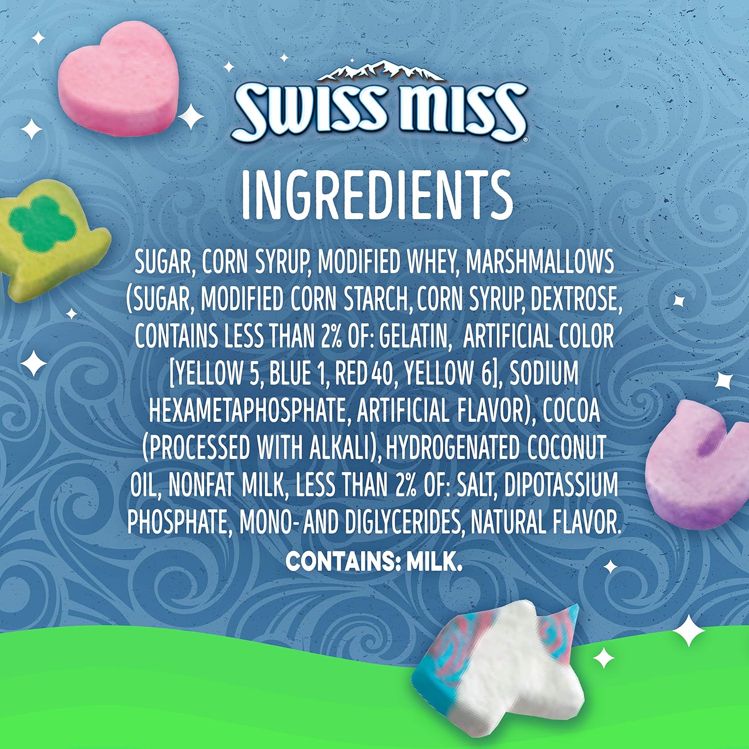Swiss Miss Lucky Charms Marshmallows Hot Cocoa Mix, Hot Cocoa Bar Supplies, 1.38 oz., 6-Count Envelopes (8 Boxes)