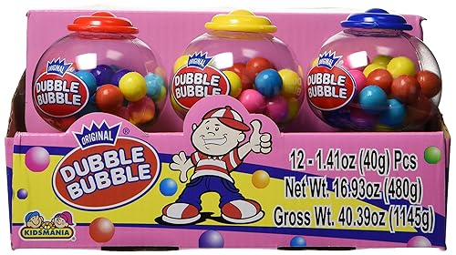 Miniatura 4 de Kidsmania Máquina de chicles Dubble-Bubble Mini (12 unidades) 1.15kg/16.93oz. {Importada de Canadá}