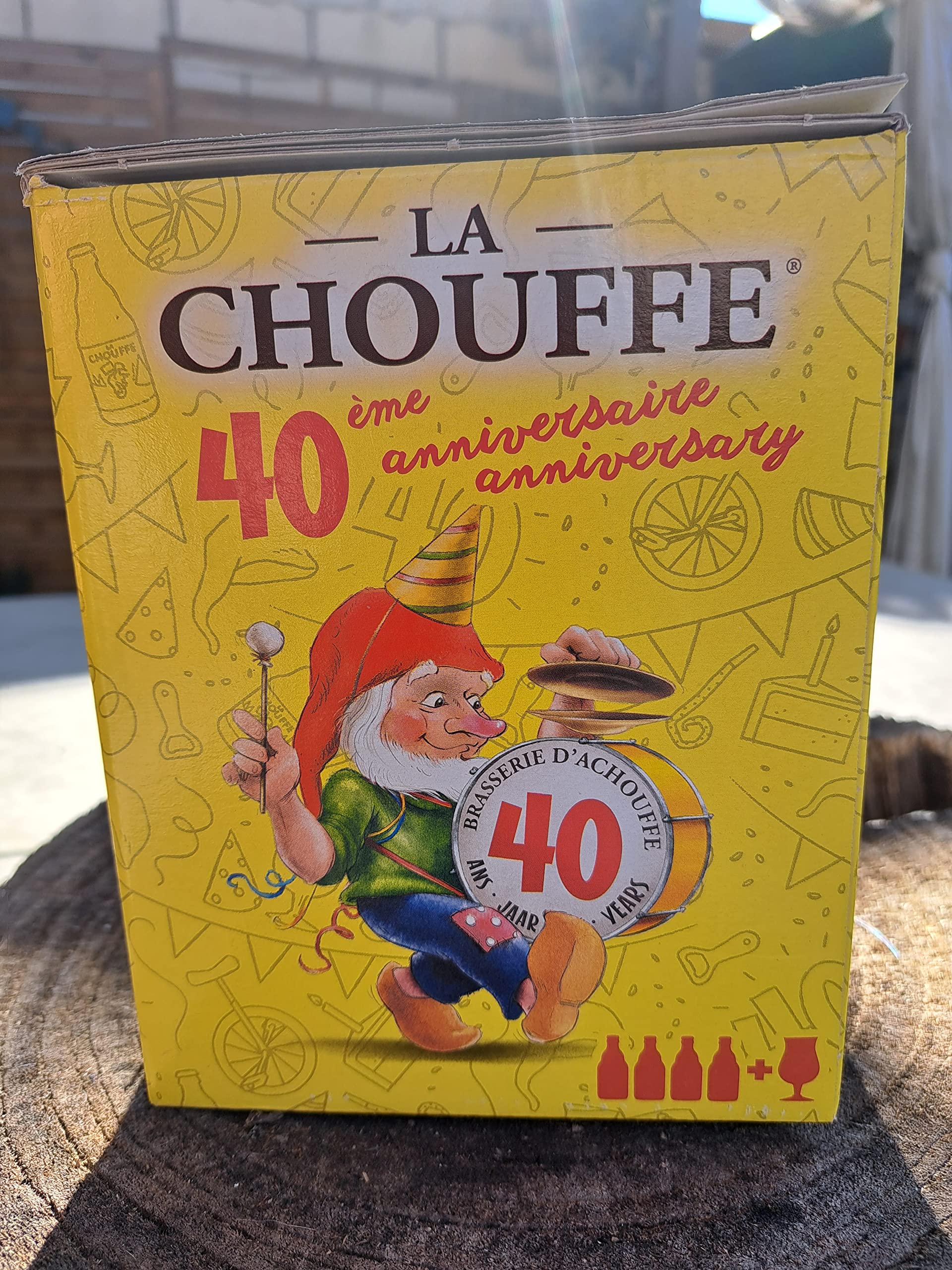 La Chouffe Bière blonde Alc. 8% Vol, 4x 330m inkl. original Glas + OVP
