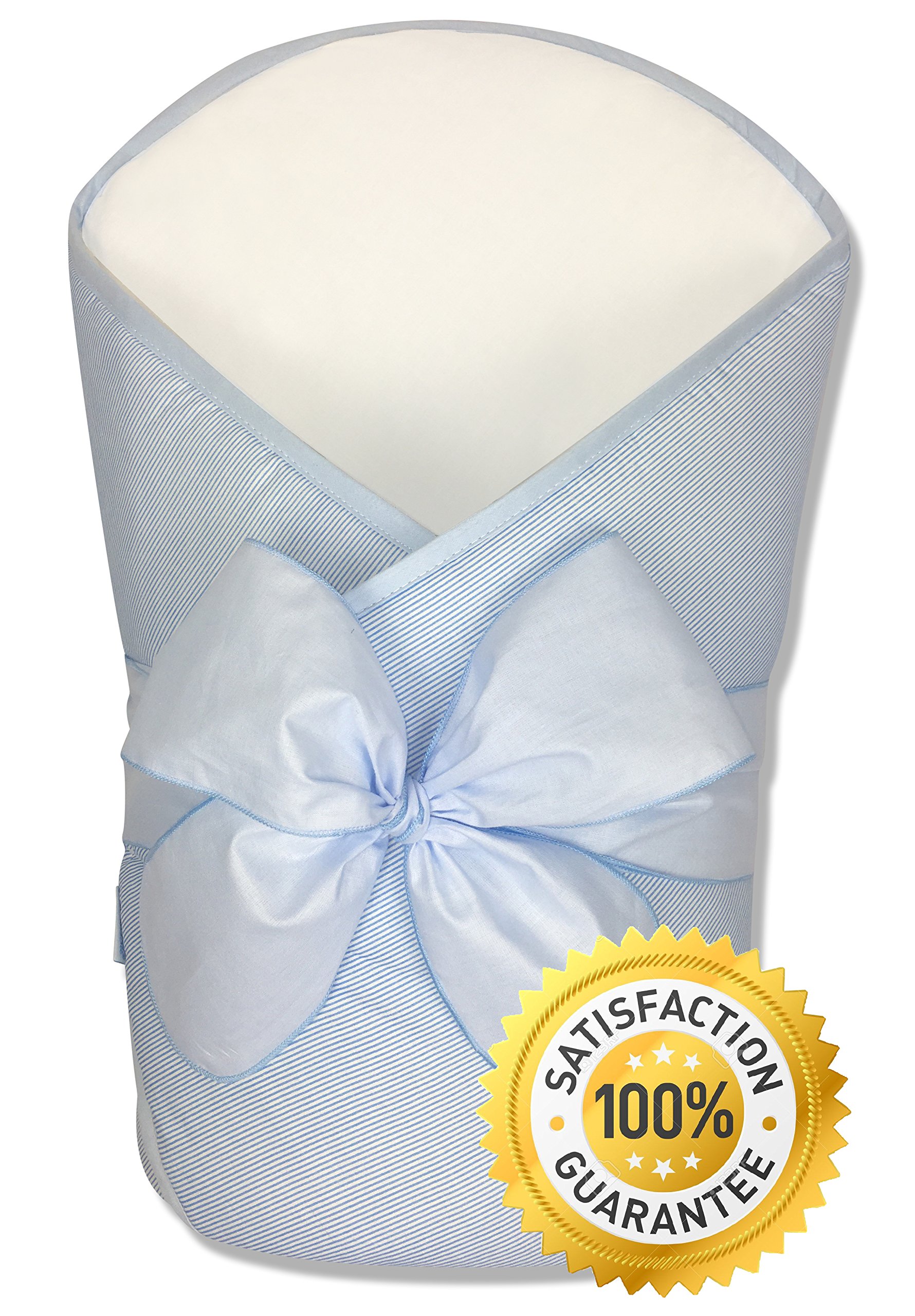 BundleBee Baby Wrap/Swaddle/Blanket, Feather Light/Blue, 04 Months Buy Online in United Arab