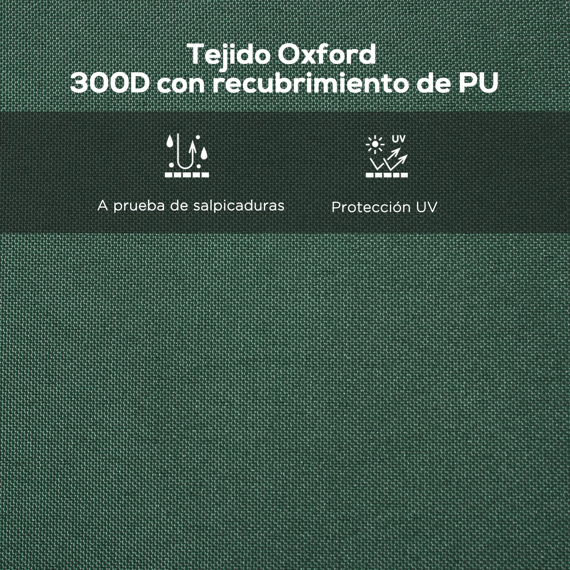 Outsunny Techo de Carpa para Celebraciones 3x3 m Techo de Repuesto para Carpa Plegable de Tela Oxford con Tejado Puntiagudo Impermeable y Anti-UV Verde Oscuro