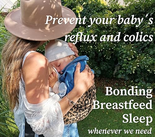 Miniatura 5 de Portabebés  Pañuelo para bebé - Algodón ajustable de primera calidad - 8 meses a 4 años - 10-45 libras (leopardo marrón)