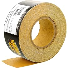 Dura-Gold Premium - 120 Grit Gold - Hook & Loop Backing Longboard Continuous Sandpaper Roll, 2-3/4" Wide, 12 Yards Long - For Automotive & Woodworking Air File Long Board Sanders, Hand Sanding Blocks