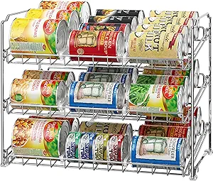 Simple Houseware Stackable Can Organizer Rack for Pantry/Cabinet – 11.5