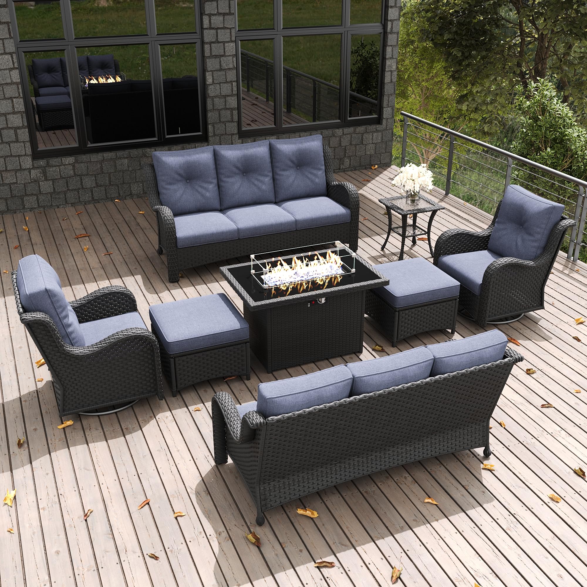 LayinSun 8-Piece Swivel Set