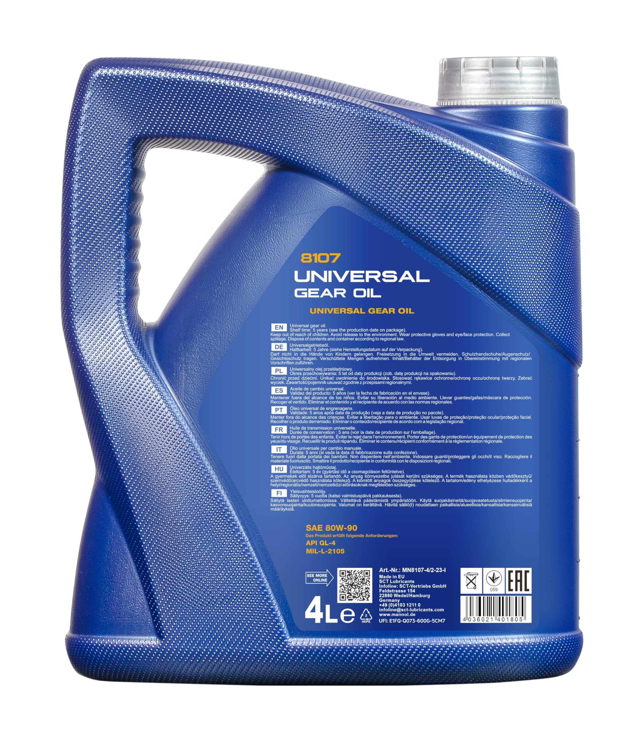 MANNOL MN8107-4 Olio cambio 4L