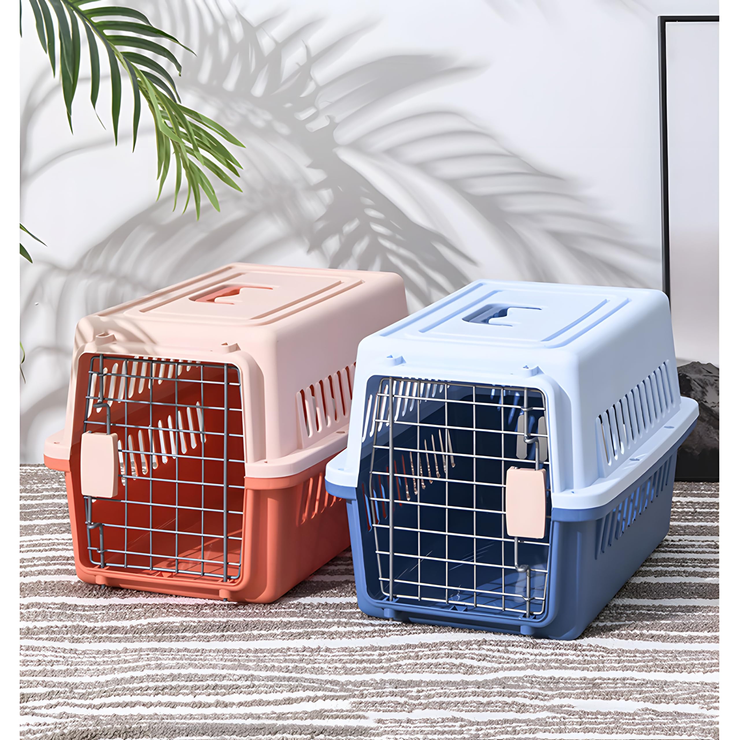 LLGJ-Pets Carrier, Kennel, 23 In. Long, Hard-Sided, for Dog/Cat up to 20 lbs, Suit for Airline/Road Travel (Orange) - image 7