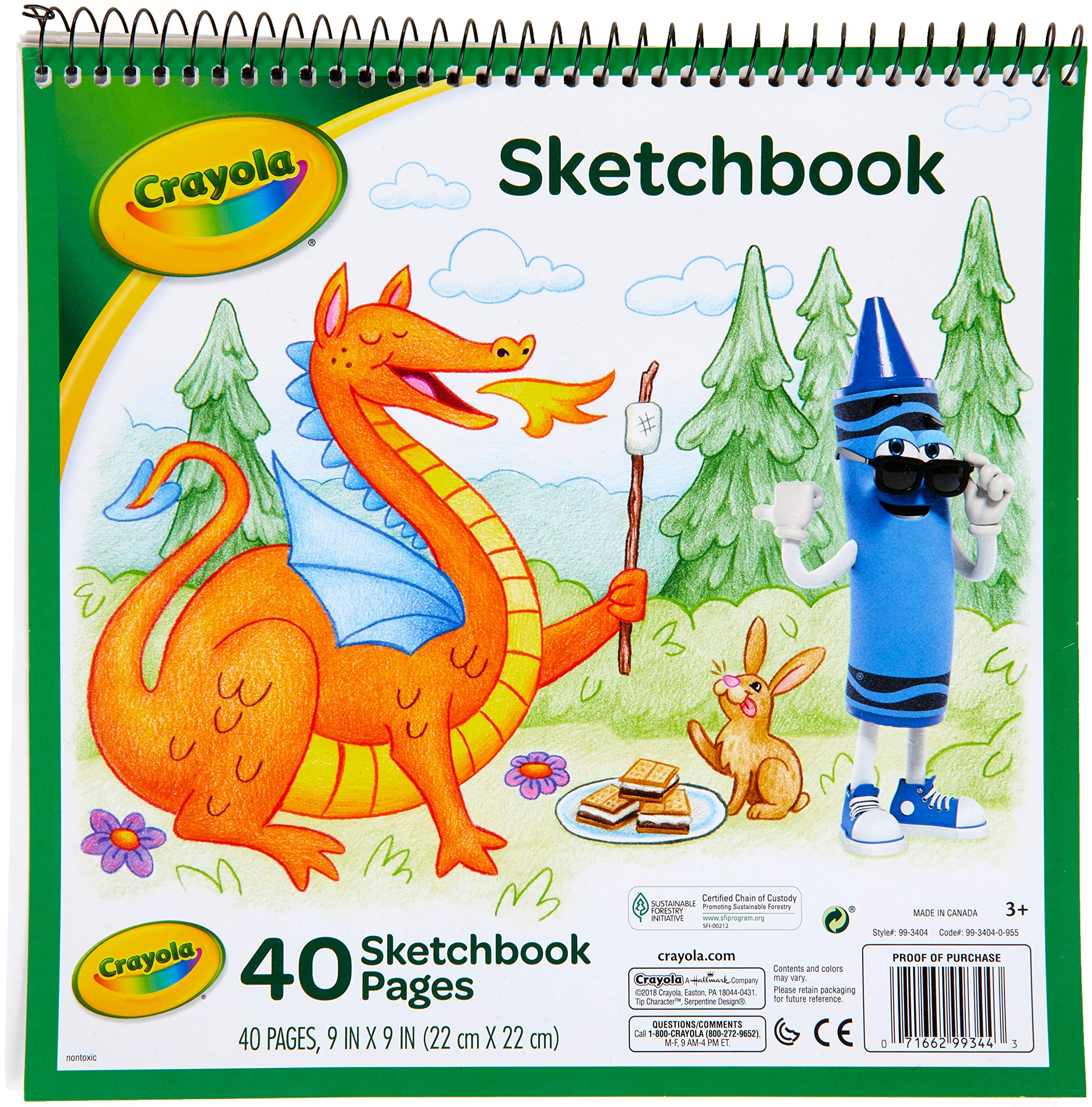 Bulk Buy: Crayola Sketchbook 9"X9-40 Sheets/Pkg (6-Pack)