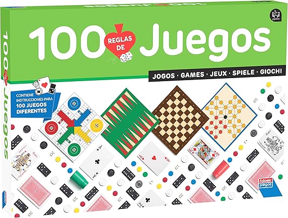 Falomir 100 Multicolor 100 Juegos Reunidos 32 1308 Amazon Es Juguetes Y Juegos
