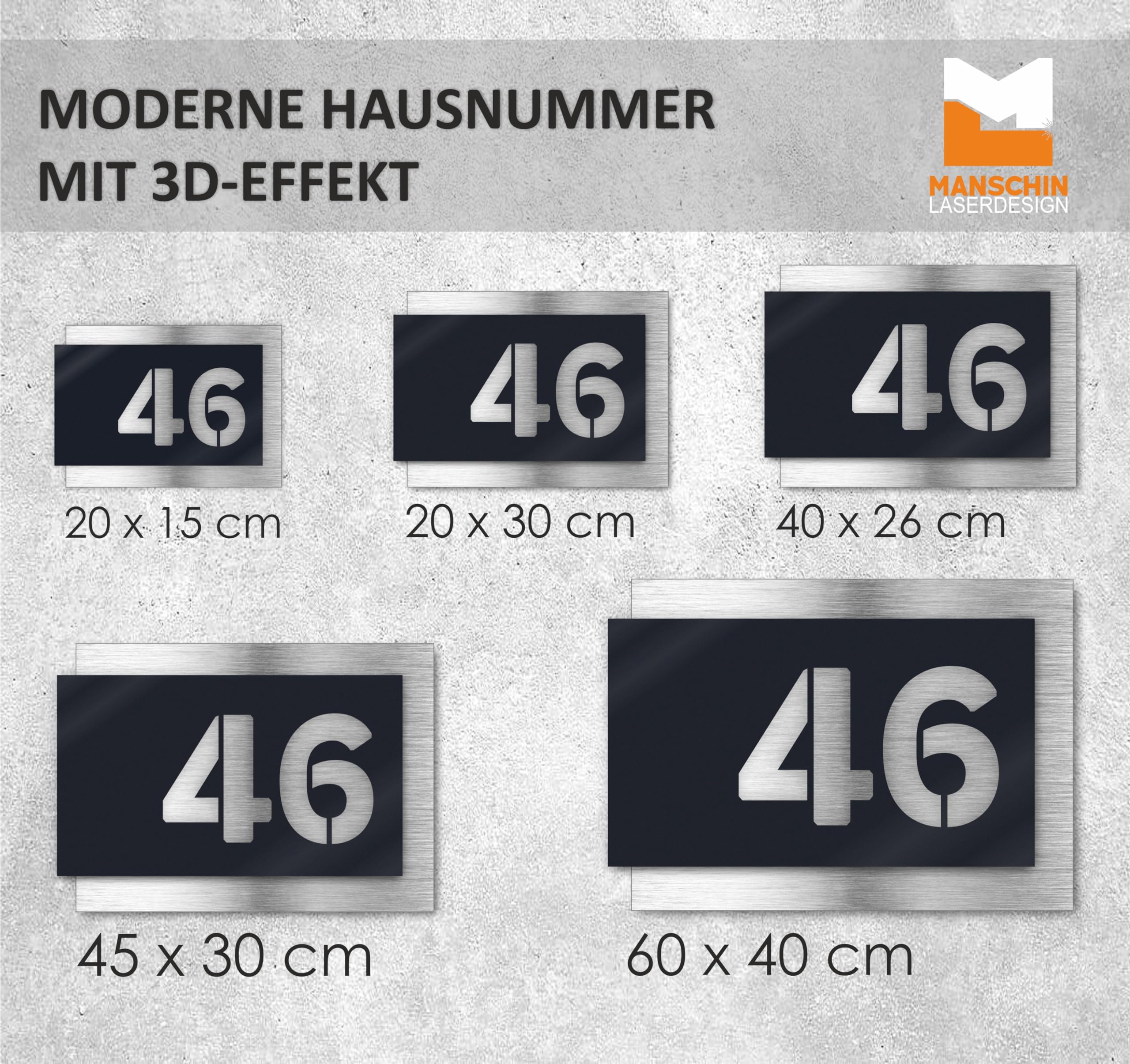 Numéro De Maison Haut De Gamme | Personnalisable | Verre