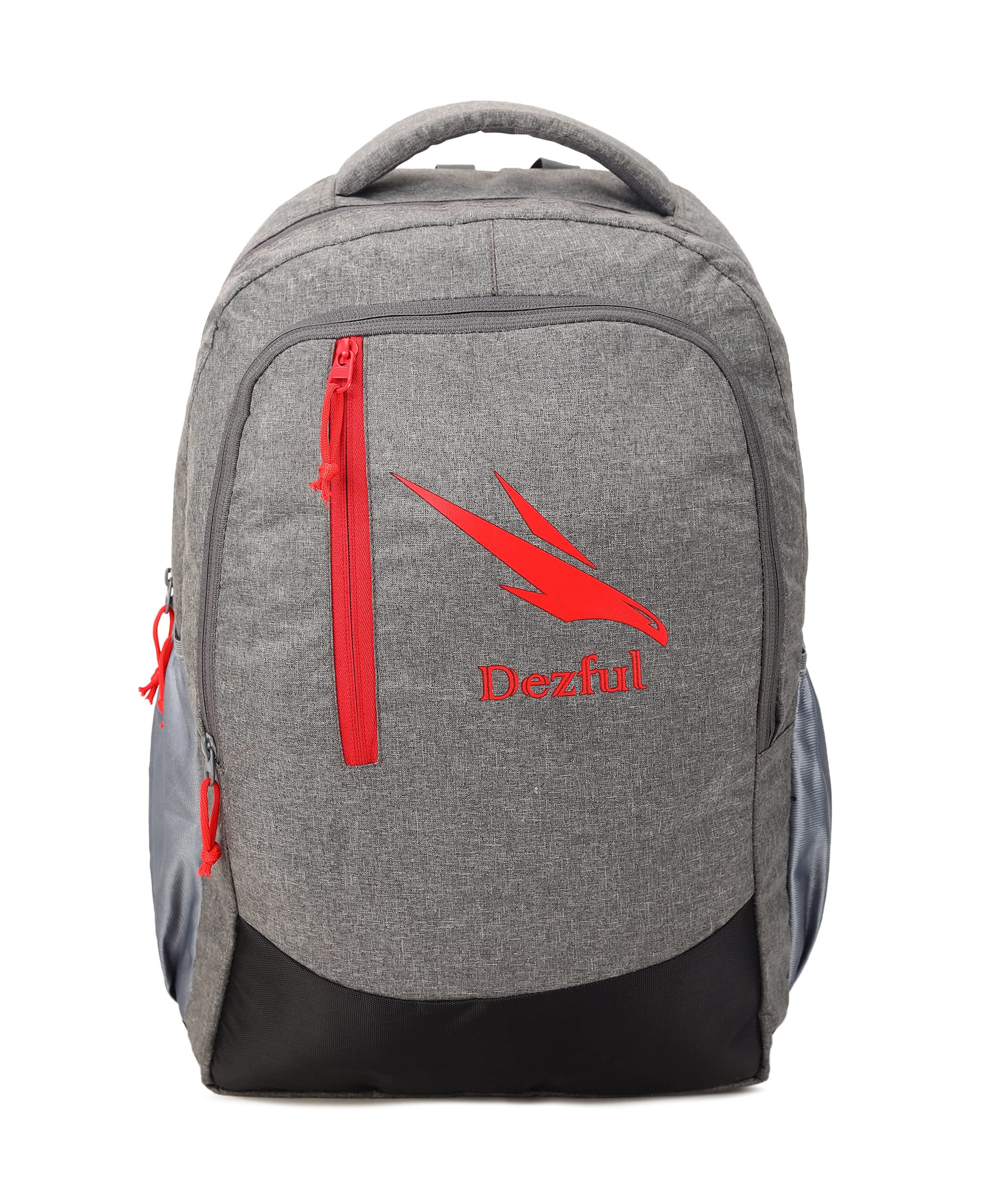 Dezful 35 L Casual Waterproof Laptop Bag Backpack School Bag Office Bag for Men Women Boys Girls Casual Backpack for School, College, Travel Backpack Water Resistant (Grey - Red) (B0B5DHB3NV) Amazon Price History, Amazon Price Tracker