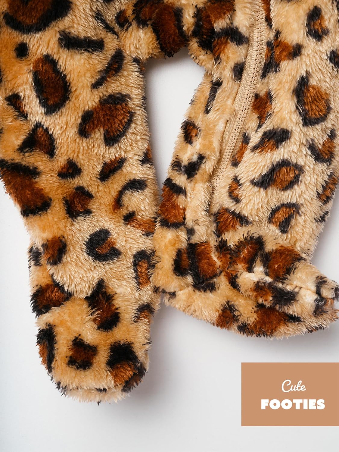 Baby Plush Long Sleeve Polar Fleece Jumpsuit With Bear Ears Baby Fleece Hooded Jumpsuit Infant Winter Outfit - Image 8