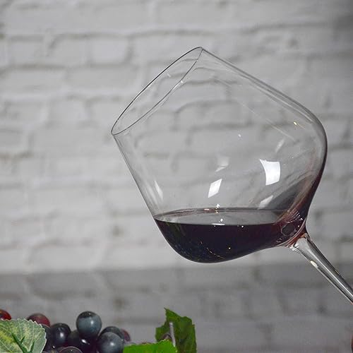 Miniatura 4 de Juego de 2 copas de vino extragrandes de 30 onzas, sin plomo, de tallo largo, color borgoña, rojo o blanco, resistentes a las roturas, regalos