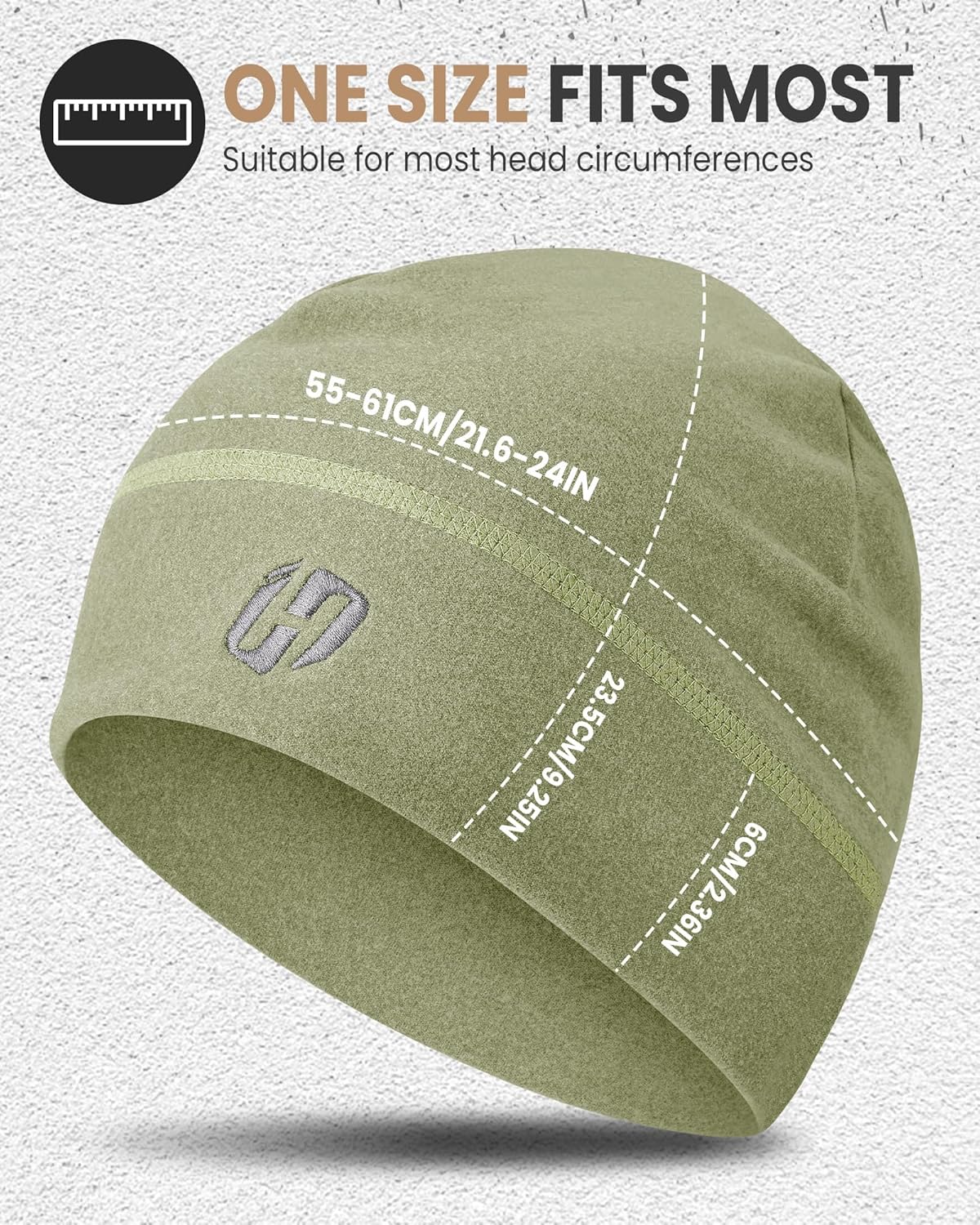 Thermal Running Hat - Men's Skull Cap Cycling Cap Under Helmet for Winter - Image 3