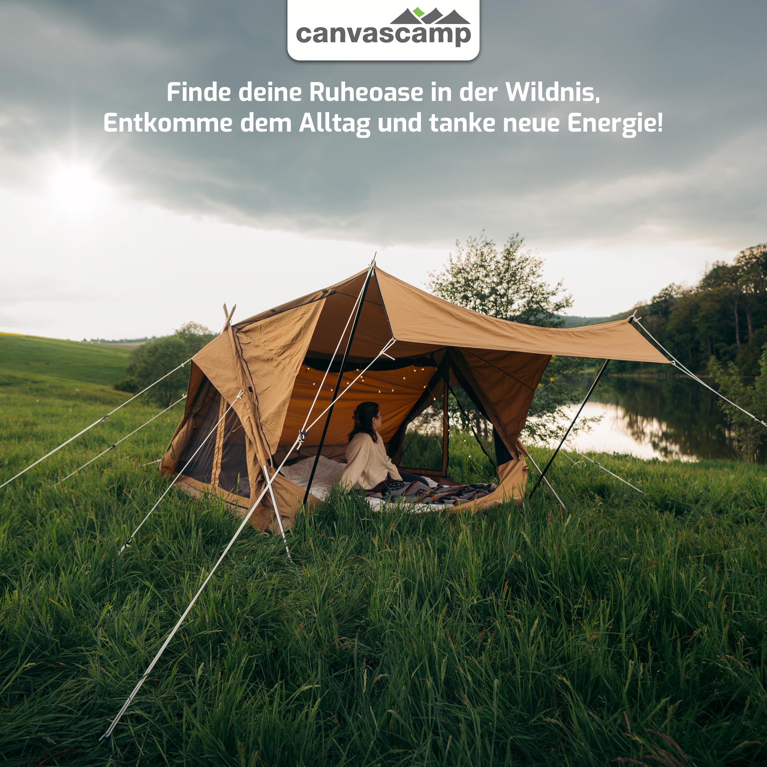 Altai Zelt 3 Personen – 270°-Panoramablick Glamping Zelt – Ideales Outdoor Camping Zelt für Festivals, Glamping & Firstzelt, 3 Mann Zelt Wasserdicht | Luxus Zelt | Campingzelt