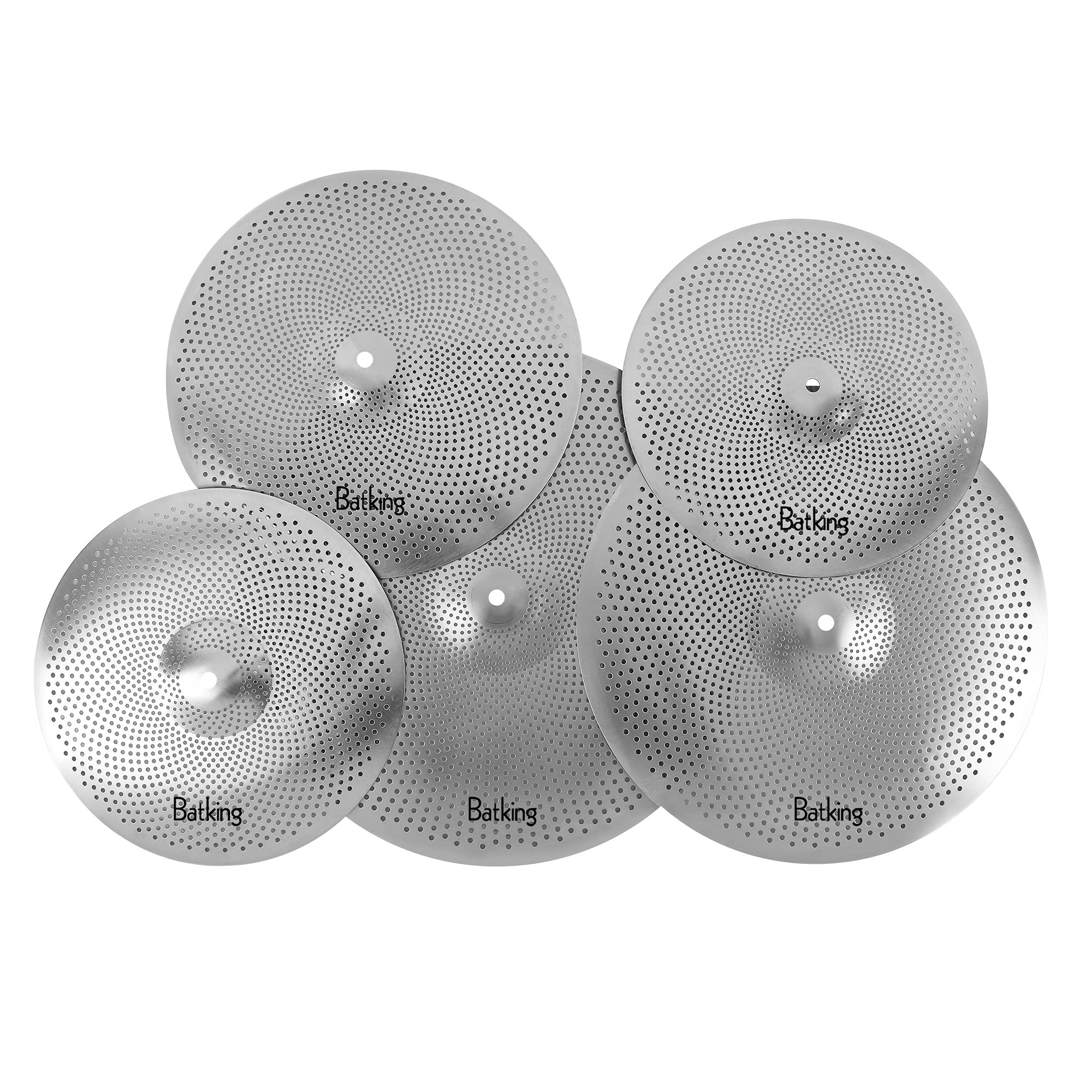 Sponsored Ad – Batking low volume cymbals low volume cymbal pack quiet cymbals practice set of 5 pcs … White