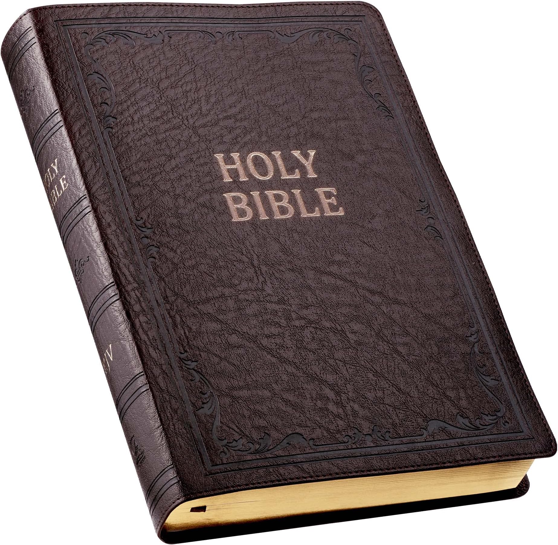 KJV Super Giant Print Lux-Leather Brown
