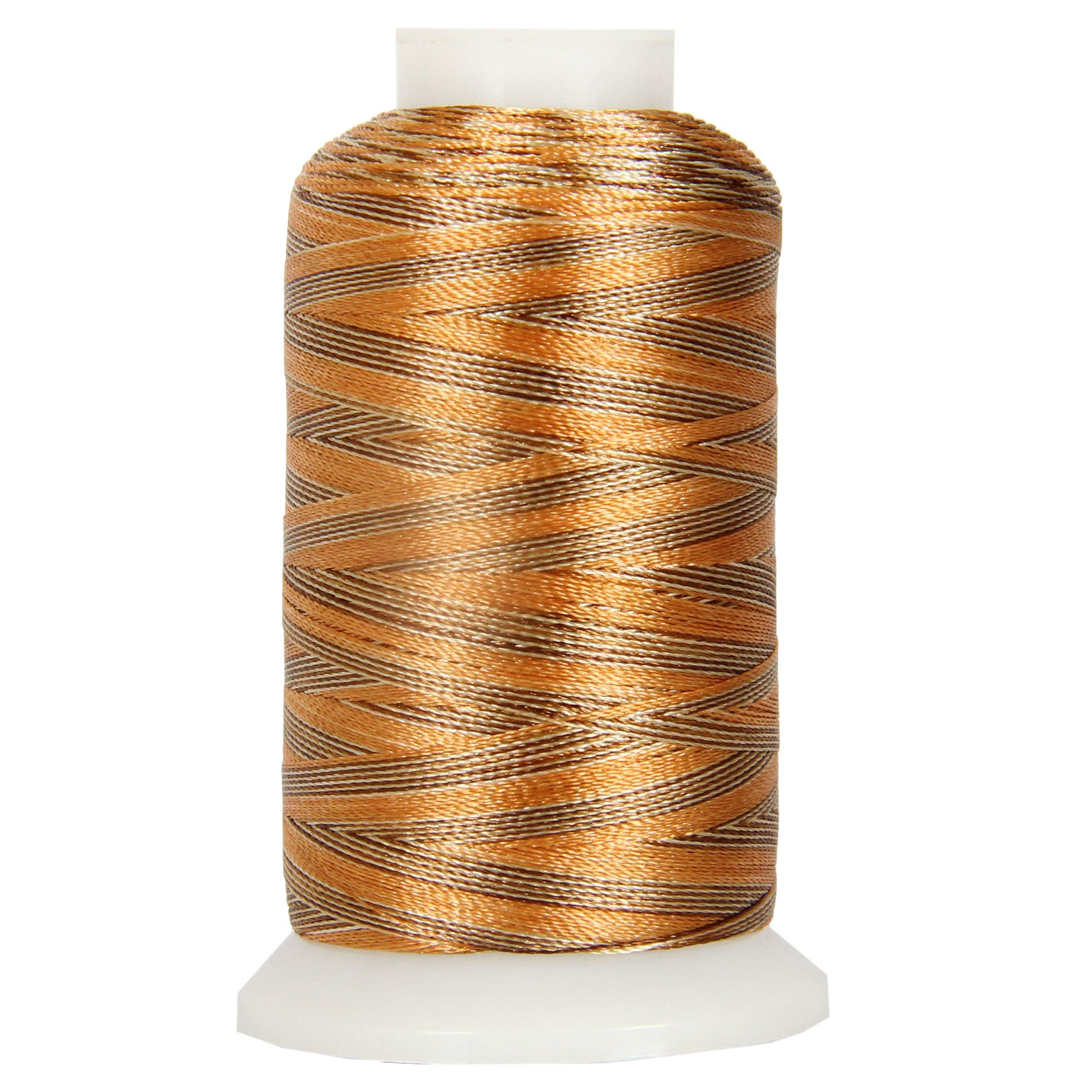 Variegated Polyester Embroidery Thread by Threadart - 40wt - 1000m - 25 Colors Available - No. 8 - Sands