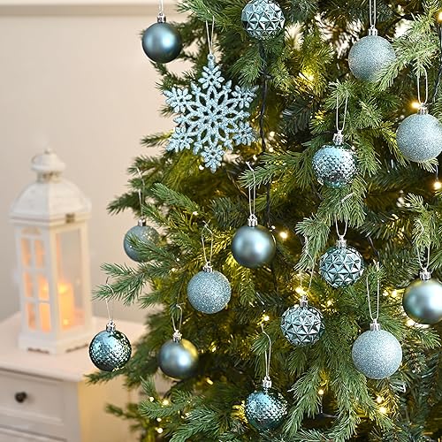 Miniatura 121 de Valery Madelyn Juego de adornos decorativos para árbol de Navidad para otoño, Halloween, 50 unidades de 2.36 pulgadas, rojo, verde y dorado