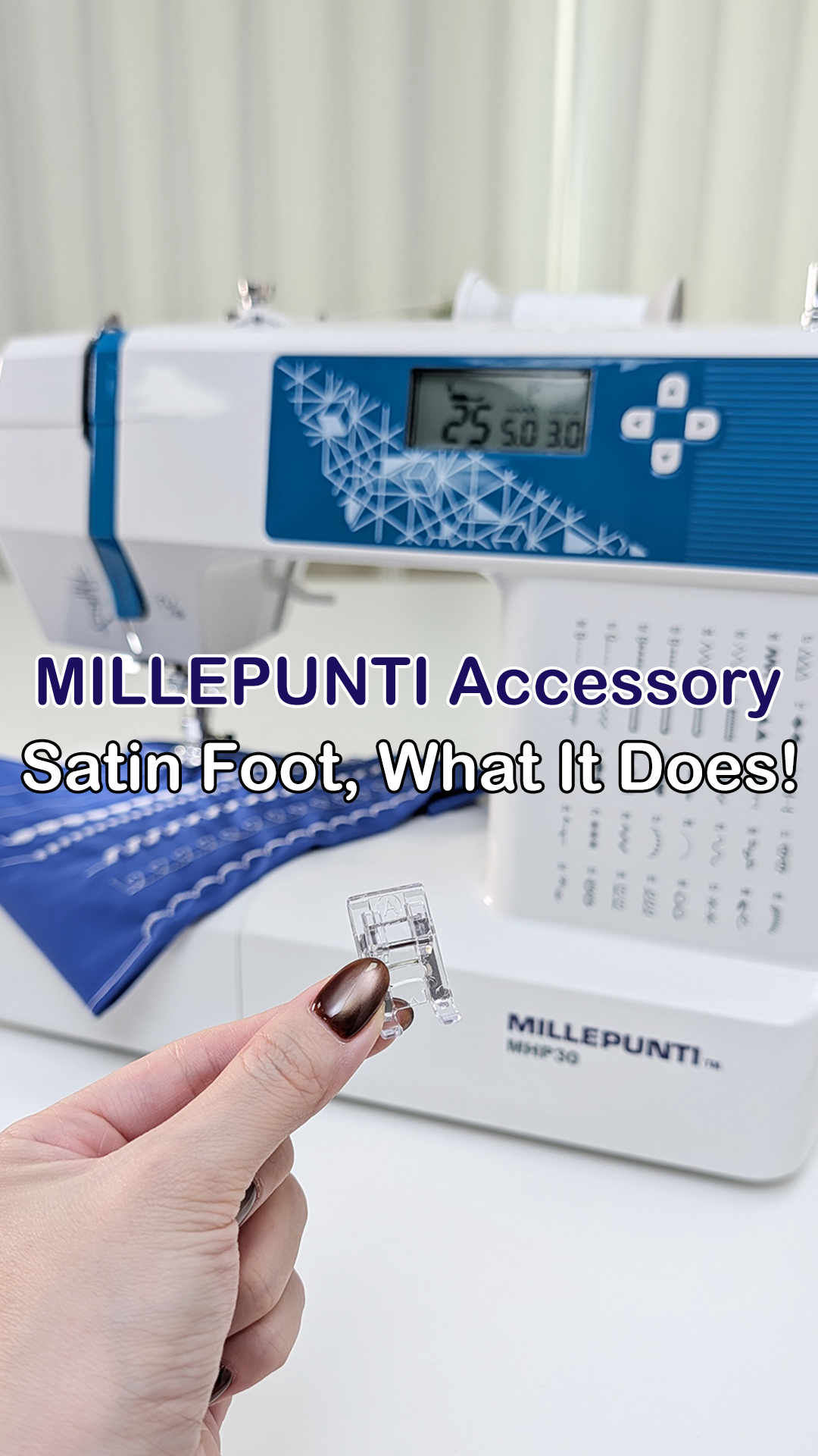 Pie de prensa para puntada satín MILLEPUNTI miniatura 7