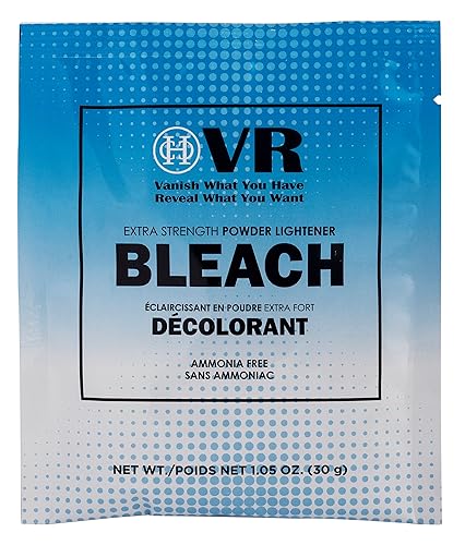 Polvo blanqueador de cabello para aclarar cabello oscuro, calidad de peluquería rubio seguro en casa (1.05 onzas (paquete de 1))