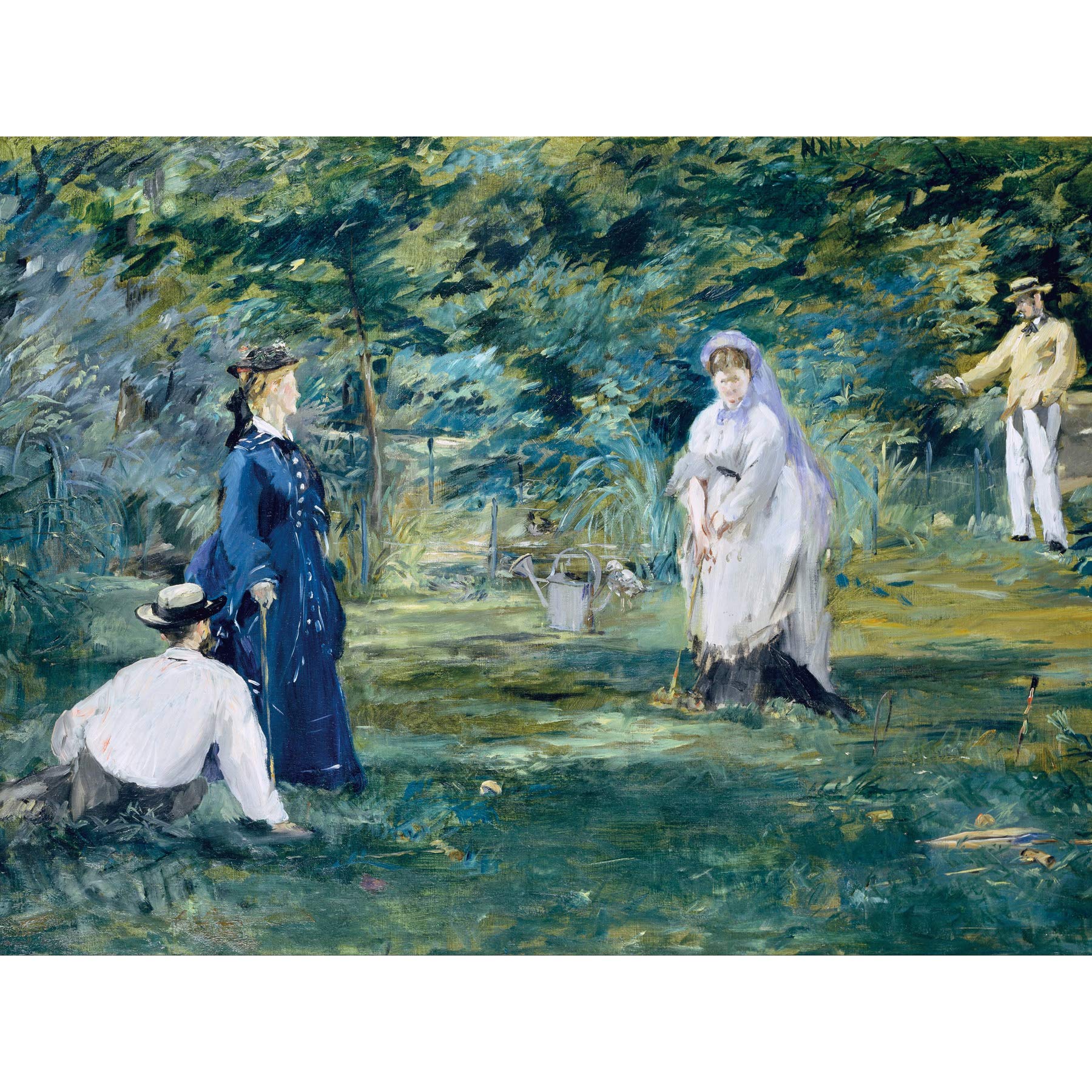Edouard Manet A Game Of Croquet Large Wall Art Print Canvas Premium Poster Mural