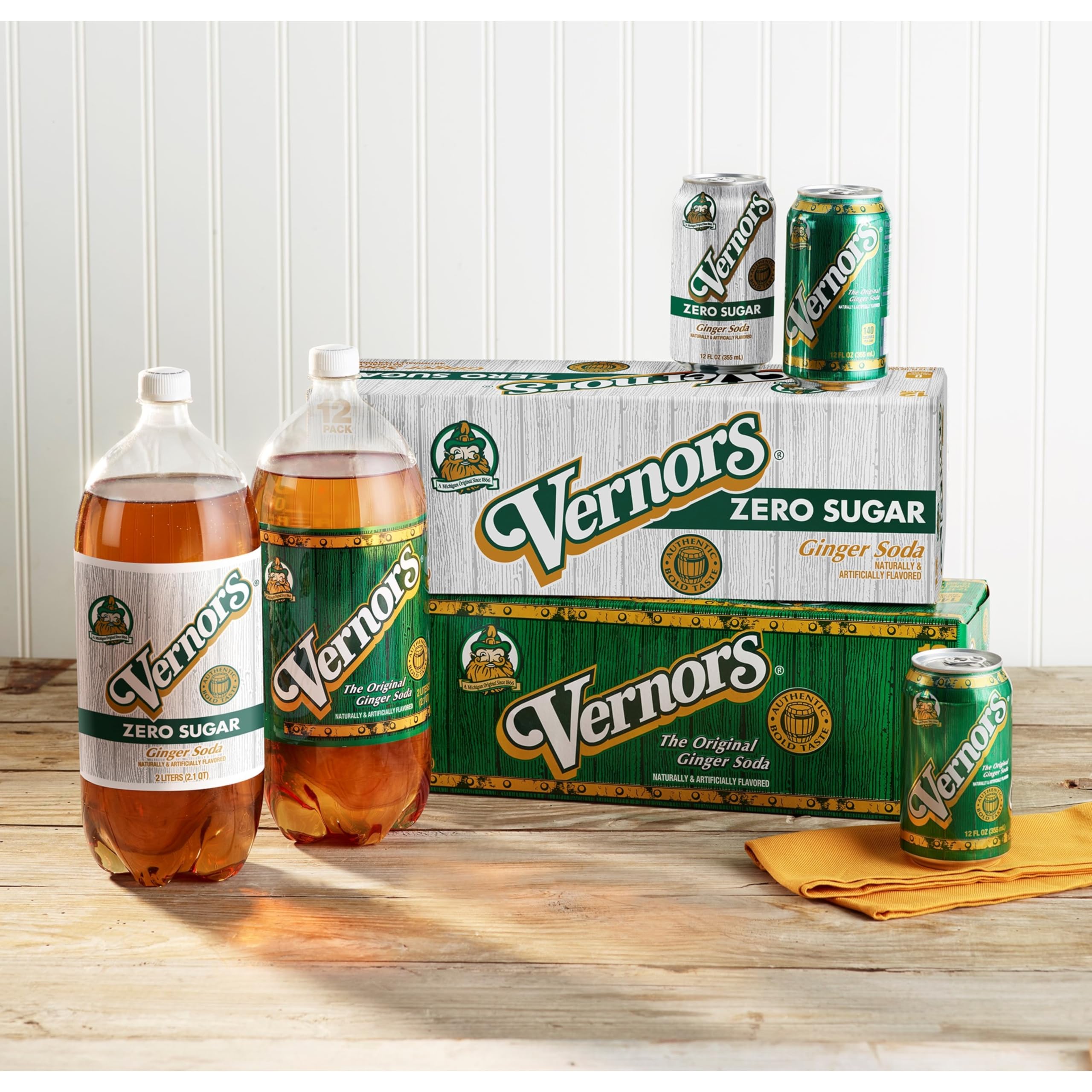 Vernor's Ginger Ale Diet, 12 oz Can (Pack of 12) by Vernor's
