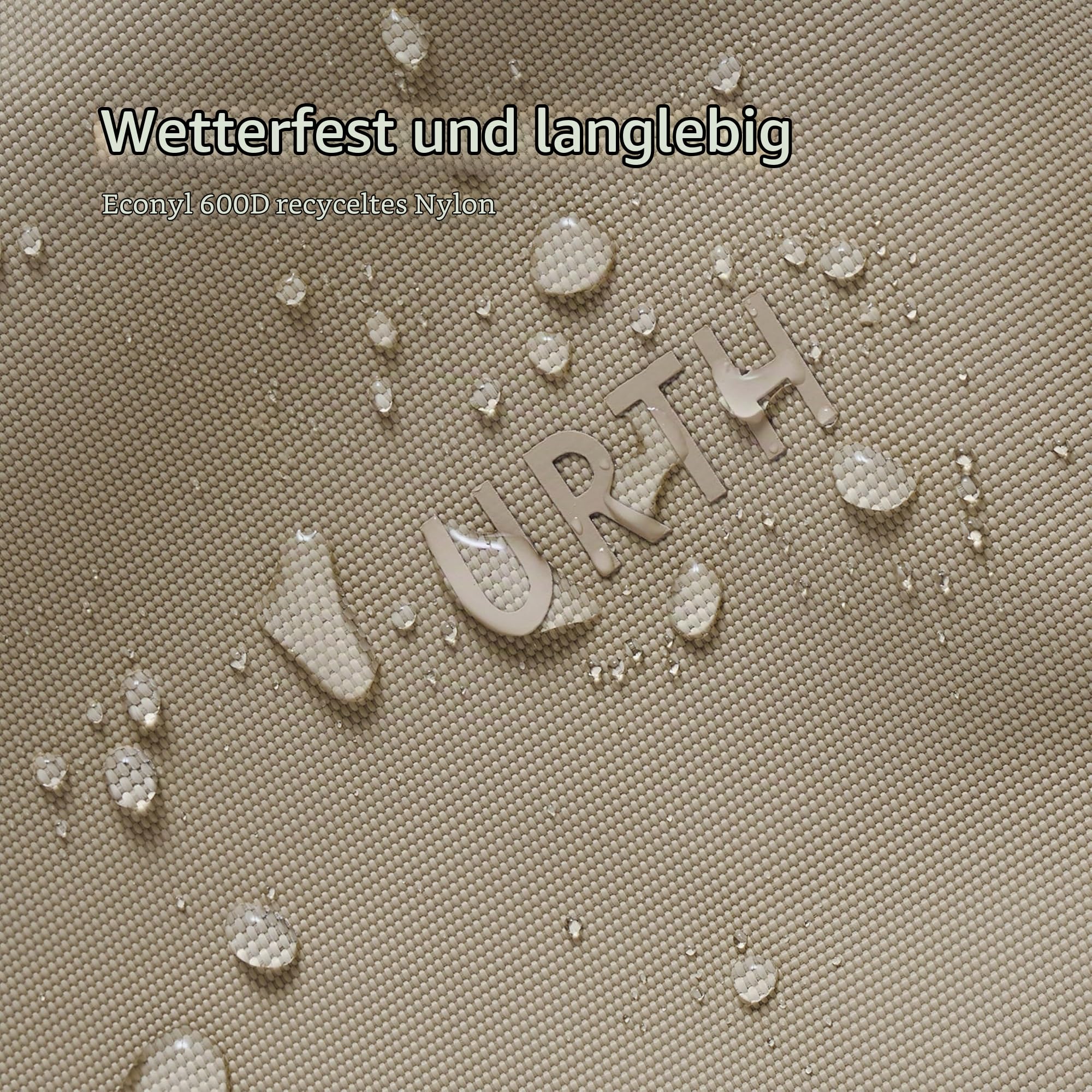 Urth Zeolite Tech Organizer – Wasserabweisende, recycelte Elektronik-Reisetasche, Kabel-Organizer-Tasche für Kabel, Ladegerät, Telefon, Kamerazubehör in Beige