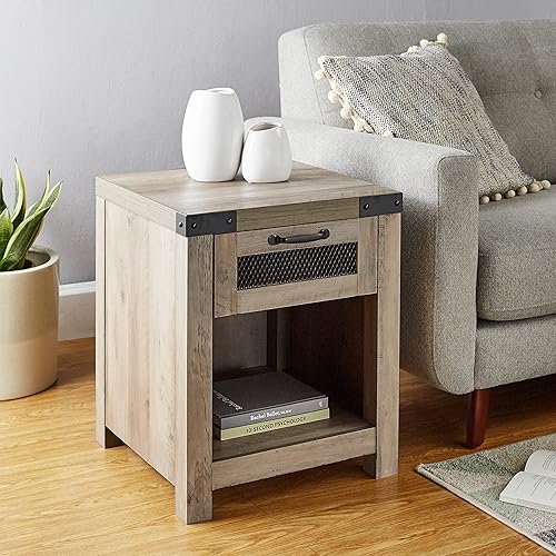 Miniatura 8 de ROCKPOINT Furniture Barn Style Farmhouse - Mesa rectangular de entrada, color gris lavado