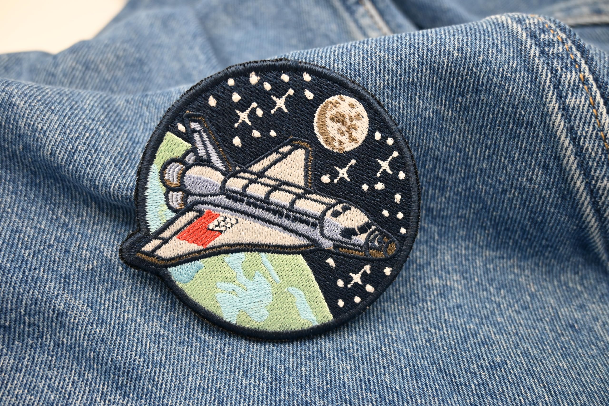 TENNER.LONDON Toppa Ricamata da Cucire o Applicare con Ferro da Stiro, Motivo: Astronauta NASA, Space Explorers