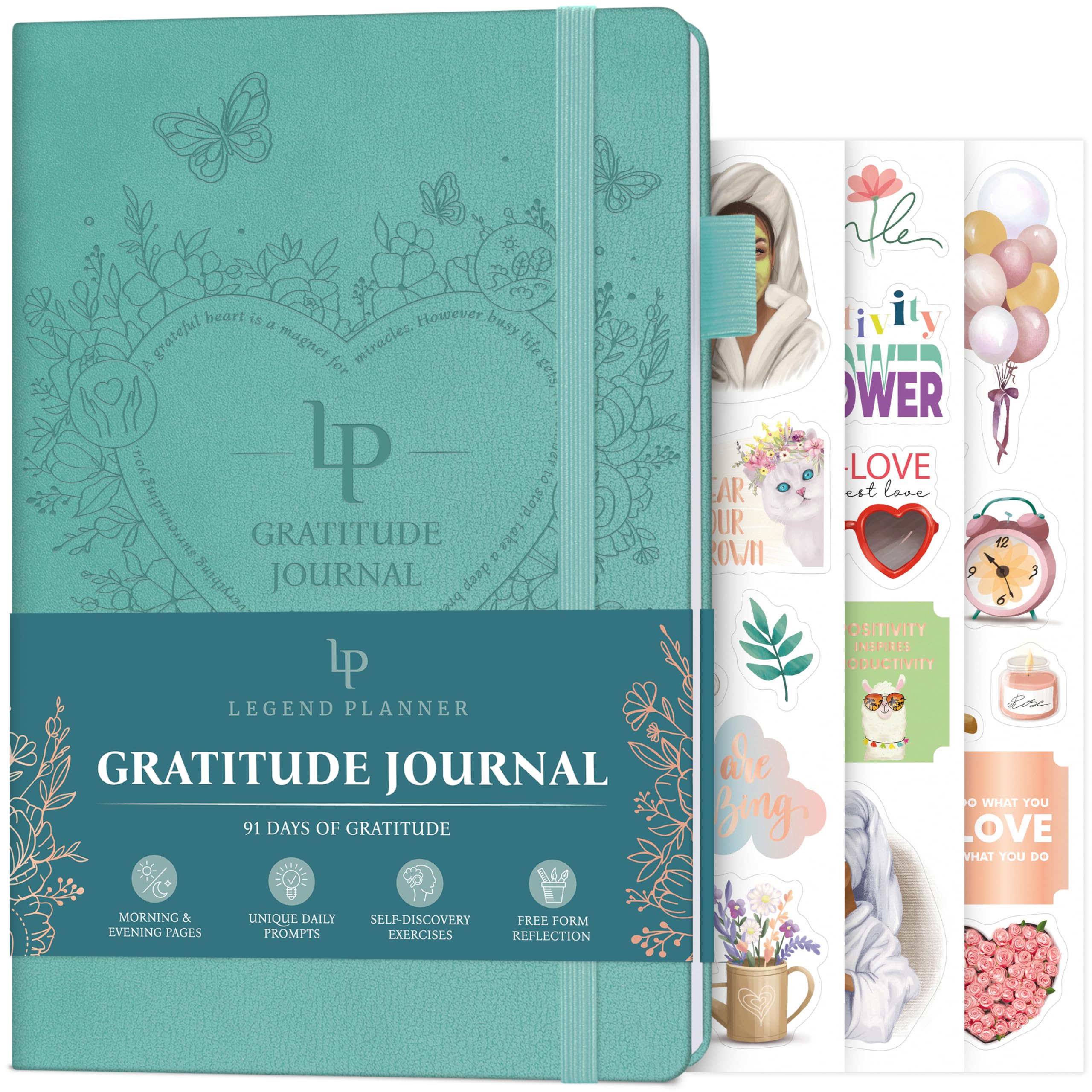 Legend Gratitude Journal – Guided Daily Journal to Foster Positivity & Happiness – Grateful Notebook to Write In – Inspirational Affirmation &