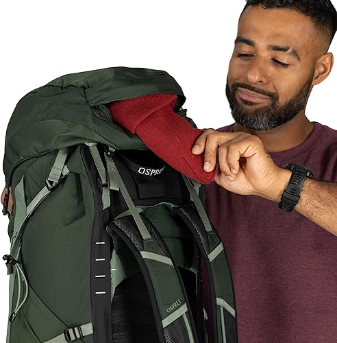 Miniatura 9 de Osprey Talon 44L Mochila de senderismo ligera para hombre, mochila para viajes y campamento, negrogris carbón, LXL