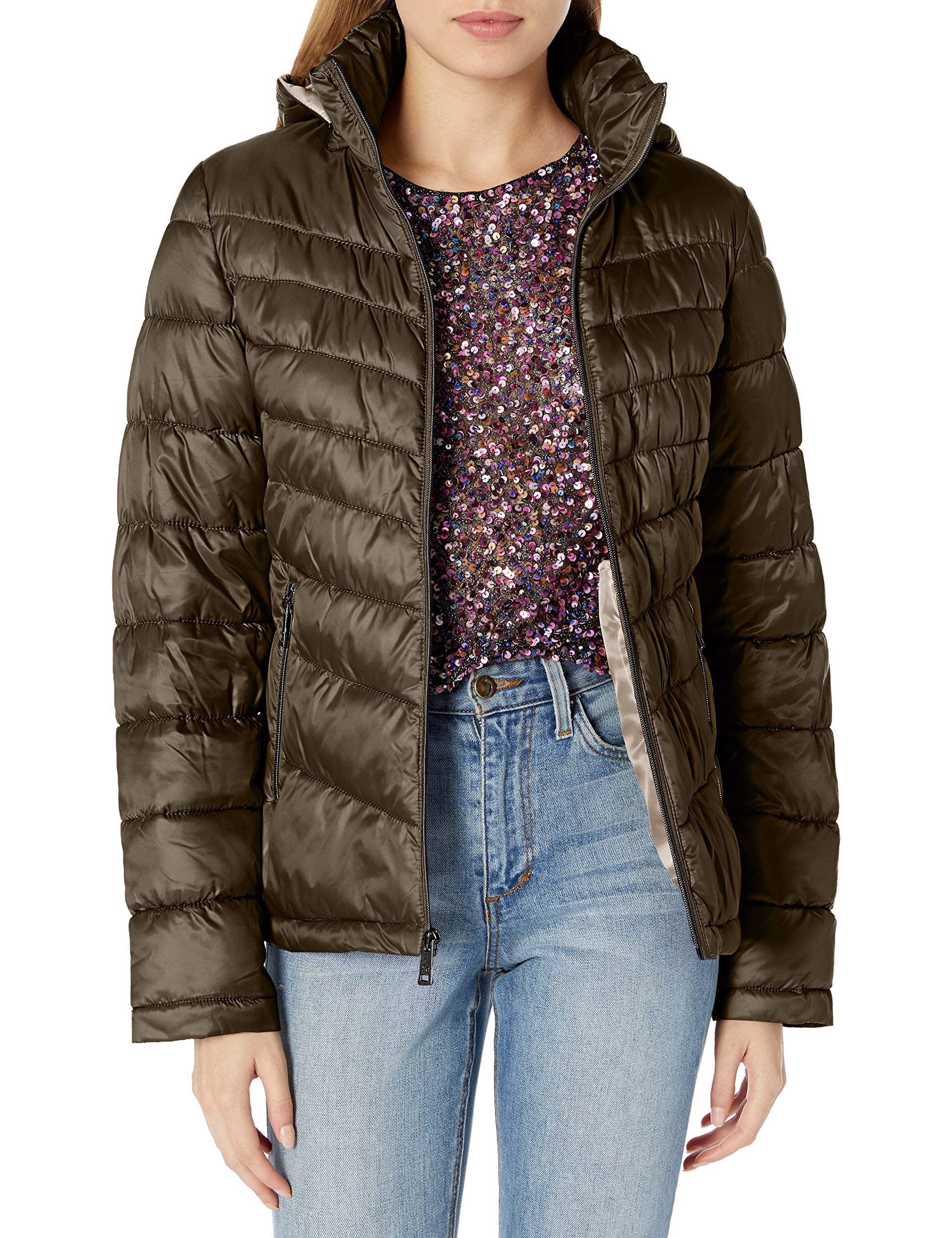 Chaqueta Acolchada Chamarra Guess Mujer Verde Greenlander Mujer