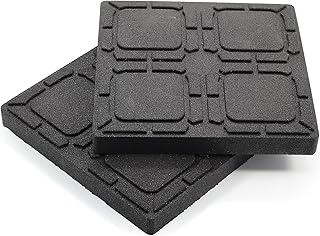 Camco Camper/RV Leveling Block Flex Pad | Features Flexible Non-Slip Design & Crafted of UV-Resistant Weatherproof Recycled Material | Great for Gravel, Tree Roots, and Uneven Surfaces | 2-Pk (44600)