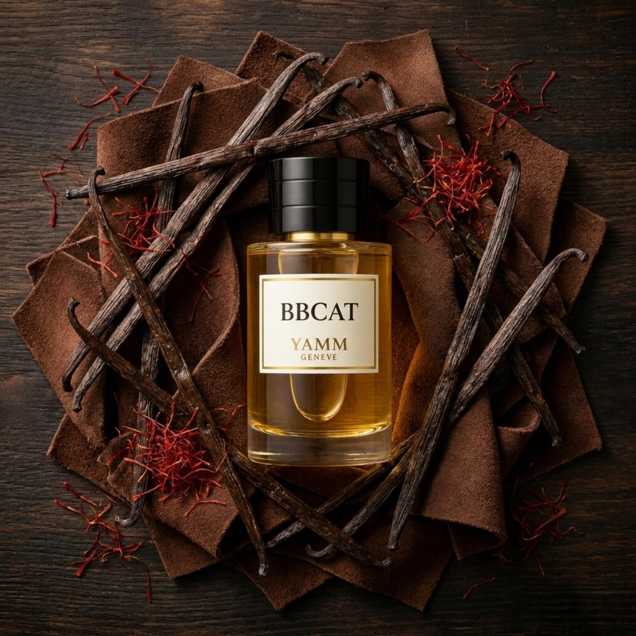 BBCat Extracto de Perfume 50 ml – Perfume Unisex Vainilla Especiada y Resinas – Fragancia Ambarina, Ahumada y Amaderada – Larga Duración 18h