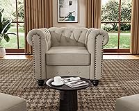 Vista 11 de Morden Fort - Sofás para sala de estar, juegos de muebles para sala de estar, silla, sofá y sillón, 3 piezas, tela de lino