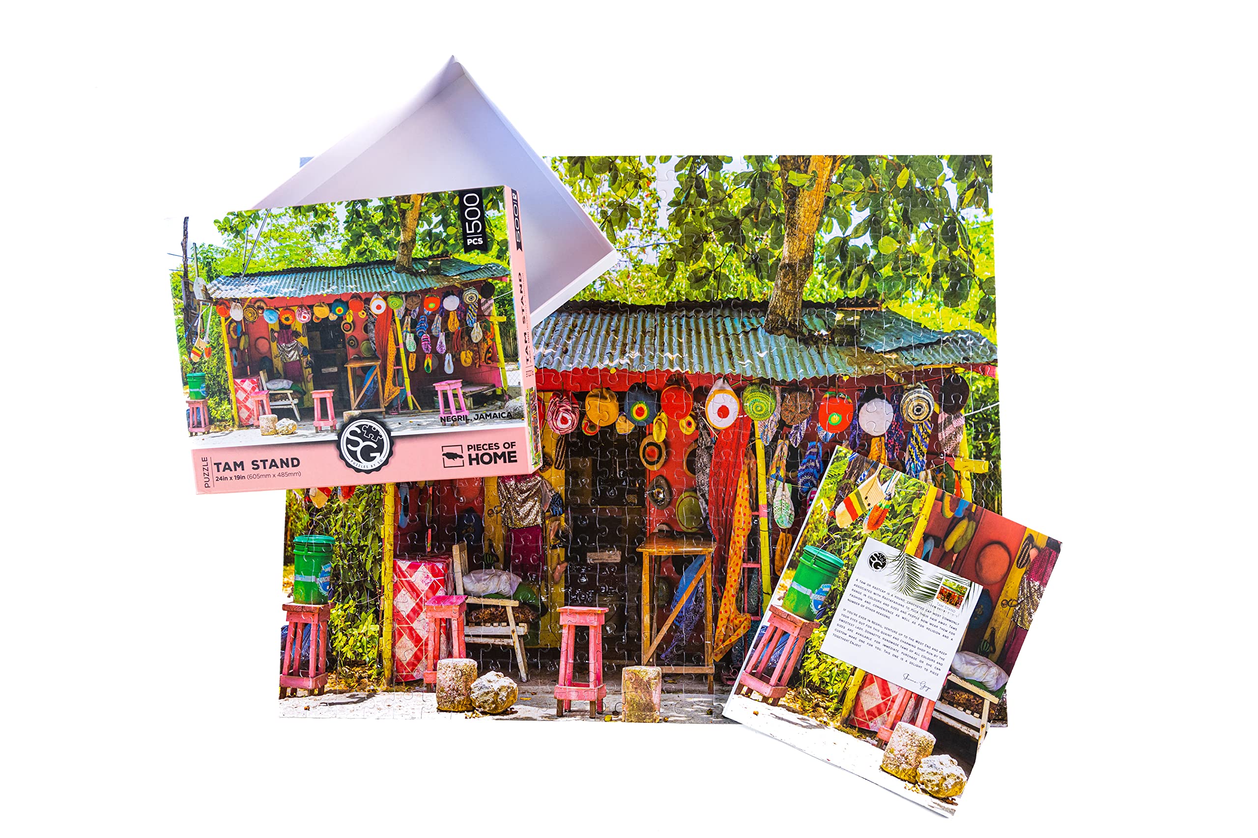 Tam Stand - Puzzle da 500 pezzi per adulti, Jigsaw Puzzles by SG di ispirazione giamaicana, con poster a grandezza naturale, pezzi testurizzati di alta qualità, regalo ideale per famiglie e